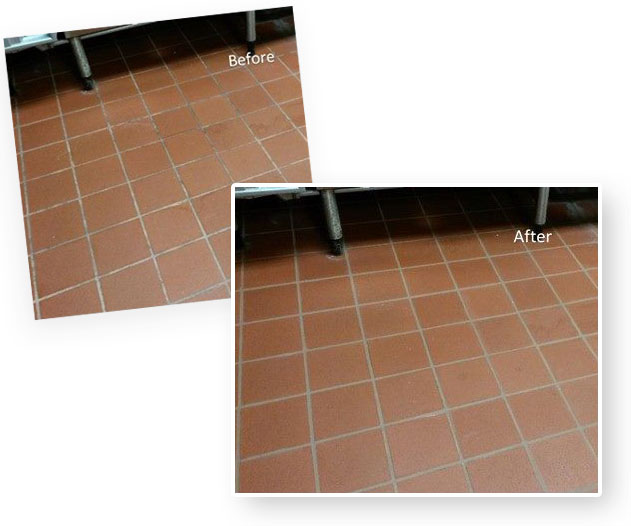 Commercial tile cleaning results Comfort TX